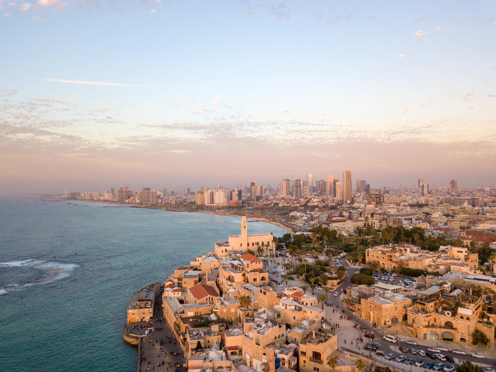 view to tel aviv from sky