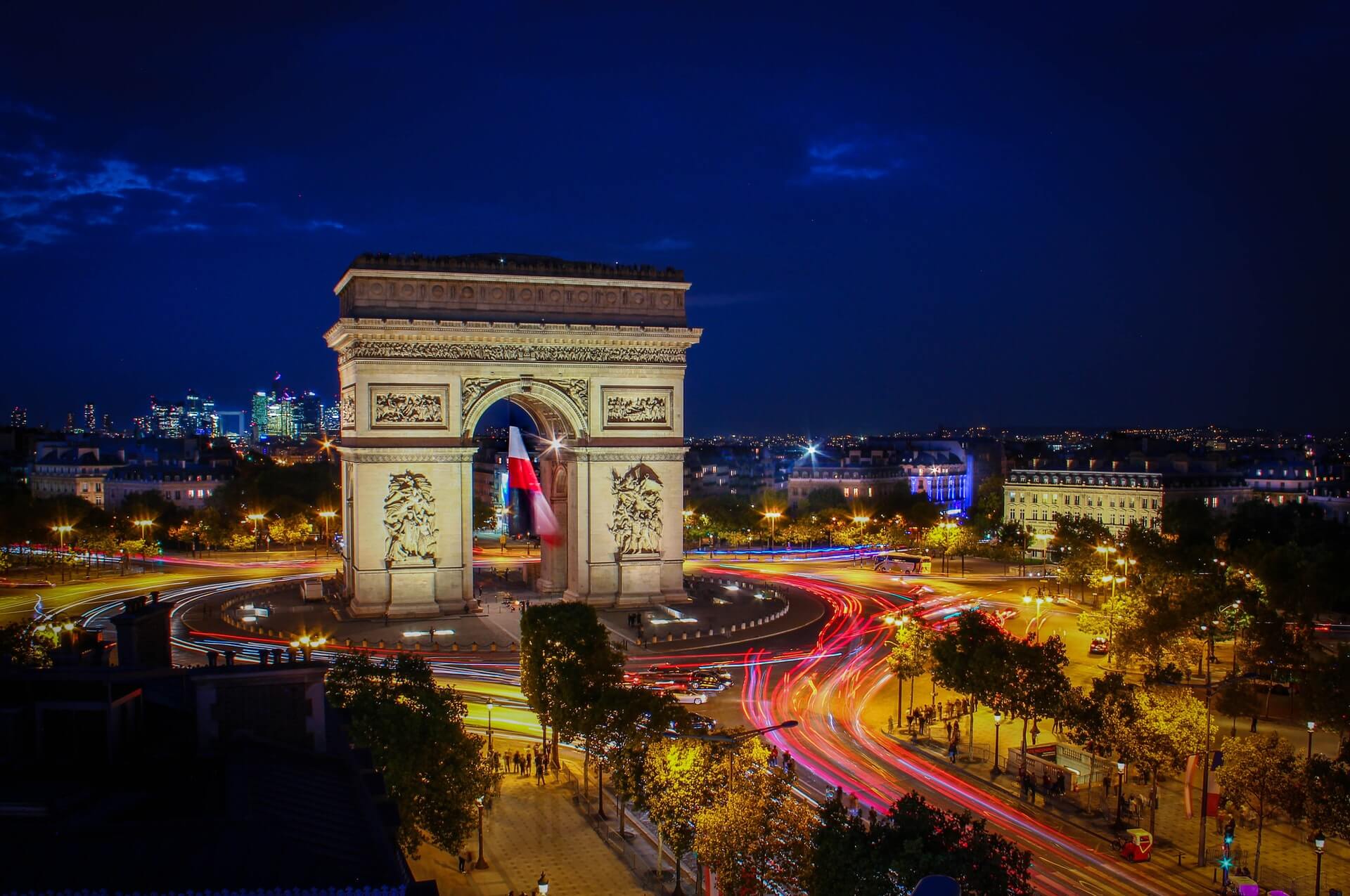 L'Arc de Triomphe de l'Etoile, Paris, France