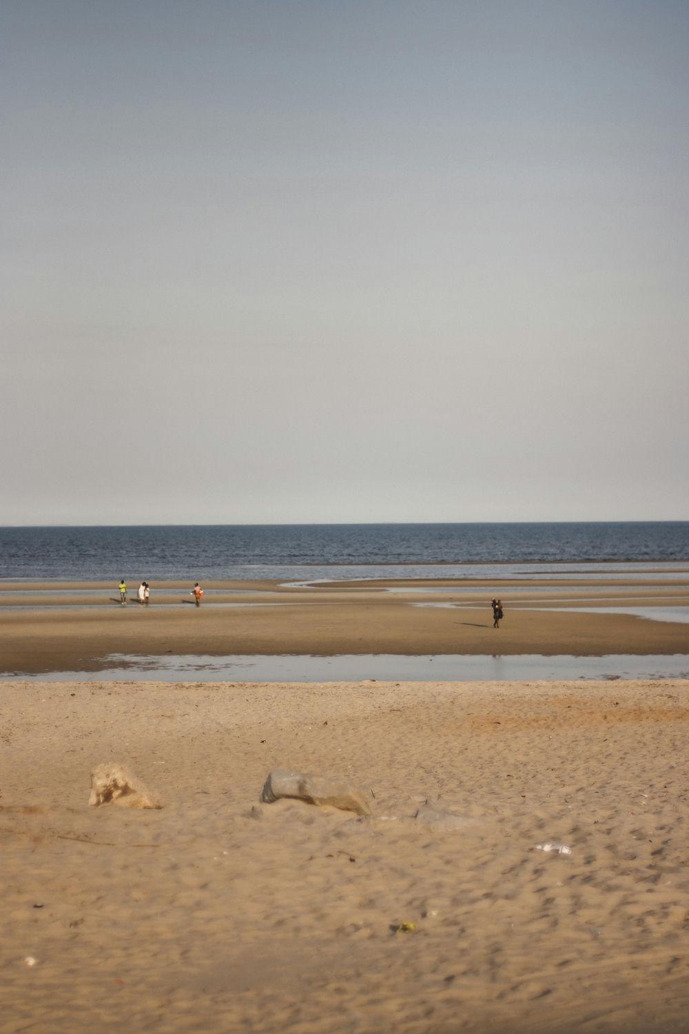 The coast of the Indian Ocean in Mozambique Africa.